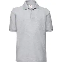 Fruit Of The Loom - "65/35" Poloshirt für Kinder RW10132 (128) (Grau meliert)