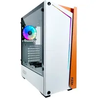 Azza APOLLO 430, Midi Tower, PC, Weiß, ATX, micro ATX, Gehärtetes Glas, Gaming