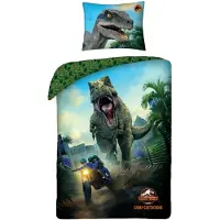 Halantex SP. z.o.o. Jurassic World Bettwäsche Camp 140 x 200 cm - Baumwolle - 70 x 90 cm