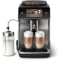 Saeco GranAroma Deluxe SM6685 Kaffeevollautomat, Espressomaschine, 1,8 l, Kaffeebohnen, Eingebautes Mahlwerk, 1500 W, Grau