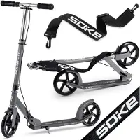 Soke Kickboard Roller Kinderoller Scooter CITY Grau