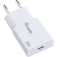 Equip 1-Port 20W GaN Slim USB-C PD-Ladegerät, Drinnen, AC, 12 V, Weiß