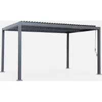 Sweeek - Bioklimatische Pergola mit Lamellendach Palace 3x4m - Anthrazit