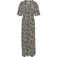 Kaffe Jerseykleid "Damen Jerseykleid KAivanna", Damen, Gr. XXL, N-Gr, schwarz (moonstruck, schwarz graphic), Obermaterial: 95% Polyester Pol. recyc.. 5% Elasthan EL., Kleider Jerseykleid