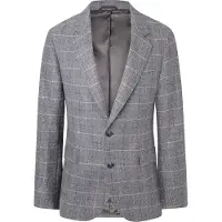 Hackett London für Herren. HM443289 Grauer Blazer von Cash Tattersal (40/32), Lässig, Party, Wolle, Klassisch, Langarm