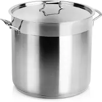 Orion Kochtopf Stahltopf mit Deckel 18/10 PREMIUM Induktion 18,2l