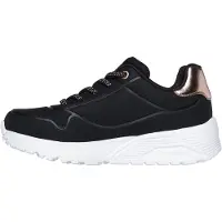 SKECHERS Uno Lite Black Knit/ White Größe EU 32