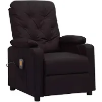 Syfax Massagesessel Schwarz Kunstleder