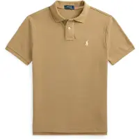 Ralph Lauren für Herren. 710680784332 Das kultige braune Piqué-Poloshirt (S), Beige, Lässig, Baumwolle, Kurzarm