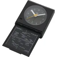 Braun BC05B, Tisch, Analoge Uhr, Rechteck, Schwarz, Klassisch, Akku