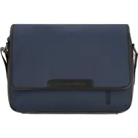 The Chesterfield Brand Umhängetasche mit Laptopfach Falun Flapoverbag Navy dunkelblau