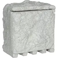 Näve Gartensteckdose "Roccus", grau, B:18cm H:21cm, Kunststoff, Steckdosen, Gartensteckdose, max. Leistung: 3600W, Kabellänge: 5m, Material: Kunststein/Polyresin