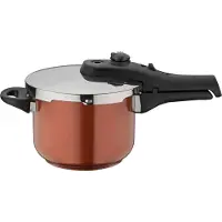GSW Schnellkochtopf "System RAPID", braun (bronze), H:13,5cm Ø:18cm, Töpfe, Schnellkochtopf, zwei Garstufen,, Induktion, Ø 18 cm, Inh. 3,2 L (Randvoll)