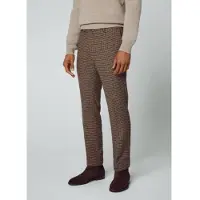 Hackett London für Herren. HM212522 Herbstliche braune Hose (34/34), Lässig, Polyester