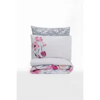 L'essentiel Maison , Carla - Grey, Ranforce Super King Bettbezug-Set (EU) (IT), Grau, 100 % BAUMWOLLE RANFORCE, 260 x 220 cm
