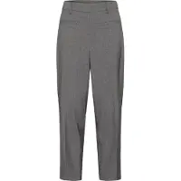 Kaffe Marlene-Hose "Damen Hose KAellie", Damen, Gr. 42, N-Gr, grau (grau melange, chalk stripe), Obermaterial: 96% Polyester PES. 4% Elasthan EL., Hosen Marlene-Hose