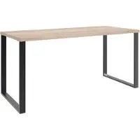 Wimex Home Desk Schreibtisch Eiche Sägerau/Schwarz