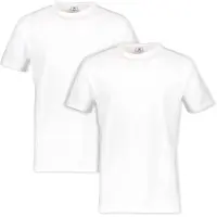 Lerros T-Shirt , Herren, Gr. S, weiß, Single Jersey, Obermaterial: 100% Baumwolle, Rundhals, Shirts T-Shirt, in klassischer Optik
