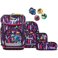 Ergobag Cubo Light Ambärzonas - 5-teiliges Schulranzenset, Farbe:ambärzonas, Größe:OS
