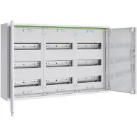 ABN ABNRM205K02 Feldverteiler AP T:160mm mit Volltür 72TE-REG / 48TE-Klemmen 2x5-reihig
