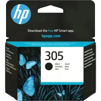 HP 305 Schwarz Original Druckerpatrone, Standardertrag, Schwarz, Tinte auf Pigmentbasis, 17,9 ml, 1 Stück(e), 120 Seiten