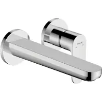 Hansgrohe Rebris S Einhebel-Waschtischmischer Unterputz für Wandmontage mit Auslauf 20 cm, Chrom