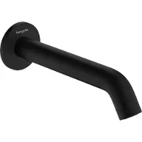 Hansgrohe Tecturis S Wanneneinlauf, Ausladung 198mm, 73411670, Farbe: Mattschwarz