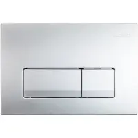Geberit Delta 50 Betätigungsplatte, Chrom matt, für Geberit Duofix UP100 Einbauspülkasten