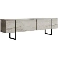 Hannah Home TV-Schrank aus Holz "Luxe" – 180 x 30 x 50 cm – TravertinNoir