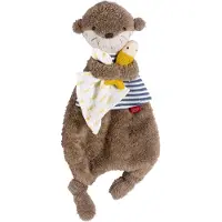 Fehn Schmusetuch "Otter Theo", Baby, braun, Musselin, Plüsch, Schnuffeltücher Schmusetuch