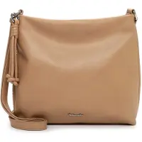 Tamaris Umhängetasche "Umhängetasche TAS Keona", Damen, Gr. B/H/T: 27cm x 26cm x 5cm 0, beige (sand 420), Polyester, Taschen Umhängetasche