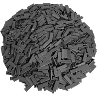LEGO 500x Fliese 1x3, Dunkelgrau