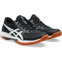 Asics Hallenschuh "GEL-ROCKET 12", Damen, Gr. 37,5, schwarz-weiß (schwarz, weiß), Synthetik, Schuhe Hallenschuh, besonders geeignet für Handball und Volleyball