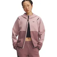 Under Armour Damen Fleecejacke Unstoppable Flc FZ 1379842-673 S - Tourmaline Pink/Maroon Mist/Blk - S
