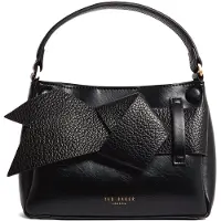 Ted Baker Handtasche Umhängetasche Ssansa Knot Bow Mini Top Handle Bag Black schwarz