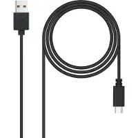Nanocable USB A zu USB-C-Kabel 10.01.210 Schwarz
