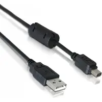 DeLOCK Cable camera Olympus 12-Pin USB 1m, 1 m, USB A, Männlich/Männlich, Schwarz