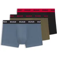HUGO 50532611 Trunk Red Boxershorts 3 Einheiten