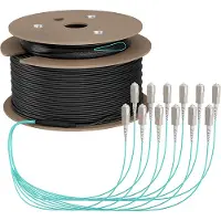 EFB Elektronik Trunkkabel U-DQ(ZN)BH 12G 50/125, SC/SC OM3 170m