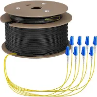 EFB Elektronik Trunkkabel U-DQ ZN BH OS2 8E 1x8 LC-LC 100m Dca LSZH