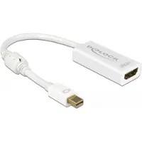 DeLOCK 62614, 0,2 m, Mini DisplayPort, HDMI Typ A (Standard), Männlich, Weiblich, Gold