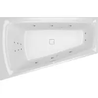 Riho Still Smart baignoires d'angle, avec système Flow, à encastrer, 170x110x50cm, 240 litres, 2 places