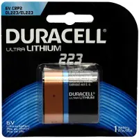 Duracell Ultra Photo 223, Einwegbatterie, Lithium, 6 V, 1 Stück(e), 1400 mAh, Schwarz, Braun