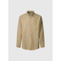 Pepe Jeans für Herren. PM308812 Archie Shirt gelb (M), Lässig, Baumwolle, Langarm, Nachhaltig