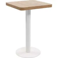 Syfax Bistrotisch Hellbraun 50x50 cm MDF