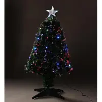 Homestyling Weihnachtsbaum mit LED-Beleuchtung 90 cm bunt
