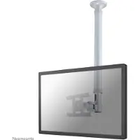 NeoMounts Der FPMA-C100SILVER ist eine Deckenhalterung für Flachbildschirme und Flachbild-Fernseher bis 27" (68 cm). - Bildschirmgröße: 25,4 cm (10 Zoll) bis 68,6 cm (27 Zoll) - max. 20 kg Traglast - Silber