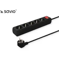 Savio LZ-02 Steckdosenleiste, 5 Steckdosen, 3m 5 Steckdose(n) Typ E 2500 W