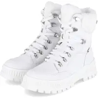 Rieker Schnür-,Zug-u.Schnallenstiefel in weiss/weiss kombi, Gr. 37