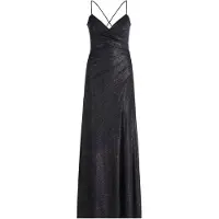 Vera Mont Abendkleid "Abendkleid im Glitzer-Look", Damen, Gr. 42, EURO, blau (dunkelblau, dunkelblau), Obermaterial: 81% Polyamid PA. 19% Elasthan EL., Kleider Abendkleid